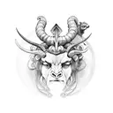 Aries and Gemini tattoo design idea