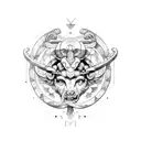 gemini Aries  tattoo design idea