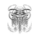 family tree Gemini Aries  tattoo design idea