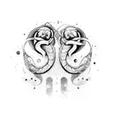 gemini aries twins  tattoo design idea