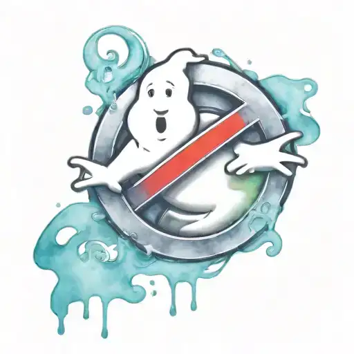 Ghostbusters logo incorporated tattoo design idea