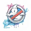 Ghostbusters logo incorporated tattoo design idea