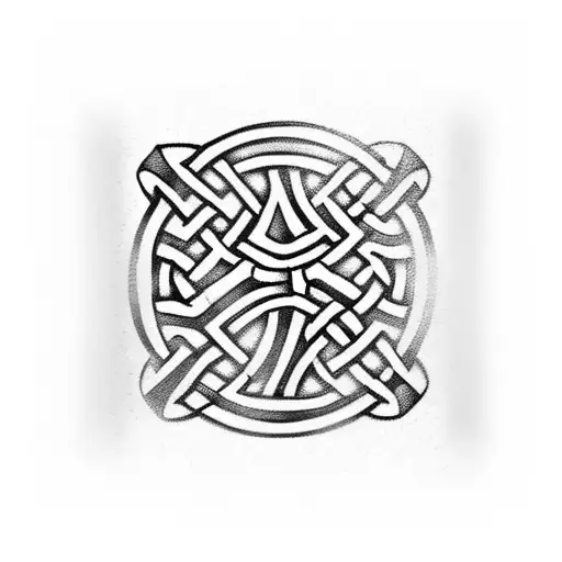 celtic knot biceps bracelet tattoo design idea