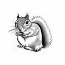 Squirrel Basque tattoo design idea