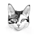 calico cat tattoo design idea