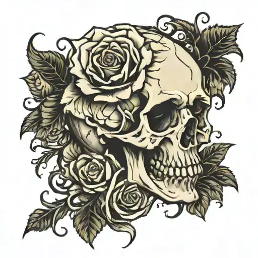 memento mori memento vivere tattoo design idea