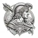 Generate tattoo ideas for combining Alexander the Great, Julius Caesar, and Napoleon  tattoo design idea