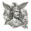 Generate tattoo ideas for combining Alexander the Great, Julius Caesar, and Napoleon  tattoo design idea