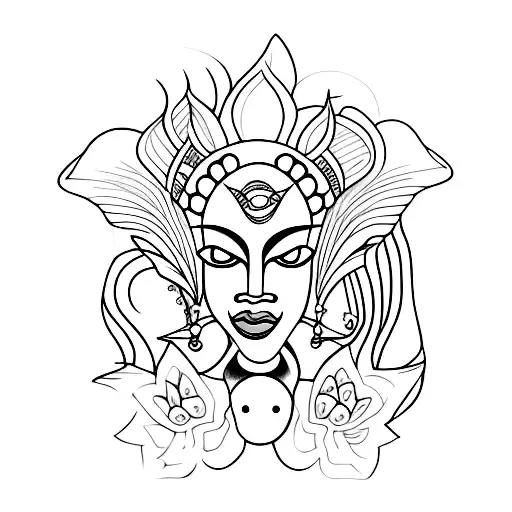 oshun tattoo design idea