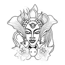 oshun tattoo design idea