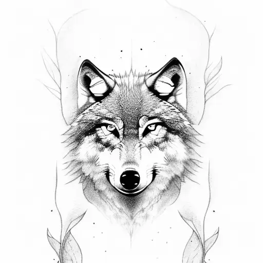 4 wolf mother and 3 brothers tattoo design idea