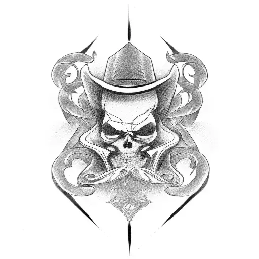 magician old-school  tattoo design idea