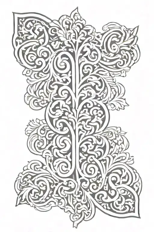 Slavic ornament tattoo design idea
