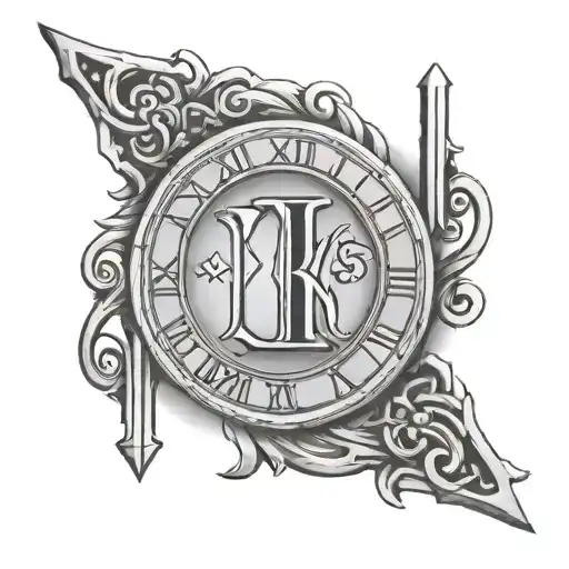 Roman numeral 3 tattoo design idea