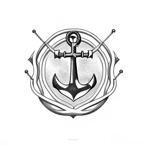 anchor, heart and cross tattoo design idea