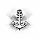 anchor heart and cross tattoo design idea
