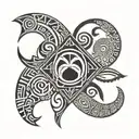 African symbol tattoo design idea