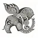 African symbol tattoo design idea