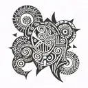 African symbol tattoo design idea