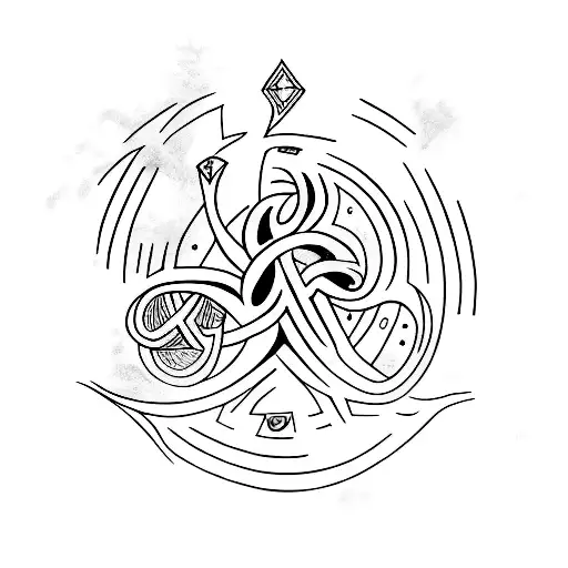 jera rune tattoo design idea