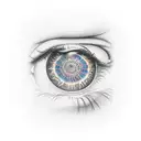 ojo de orus tattoo design idea