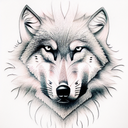 Wolf tattoo design idea