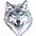 Wolf tattoo design idea