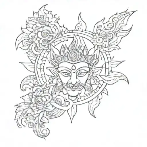 nepali desgin tatoo tattoo design idea