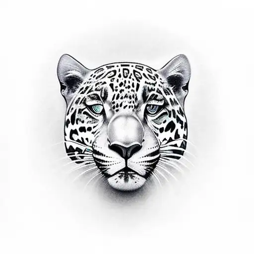 jaguar de cuerpo completo único realista 3D que parezca que se sale del brazo  tattoo design idea