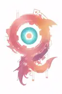 greek eye symbol tattoo design idea