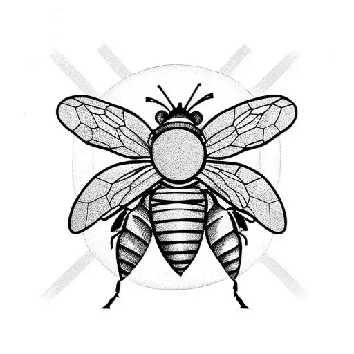 Honey Bee tattoo design idea