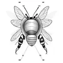 Honey Bee tattoo design idea