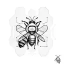 Honey Bee tattoo design idea