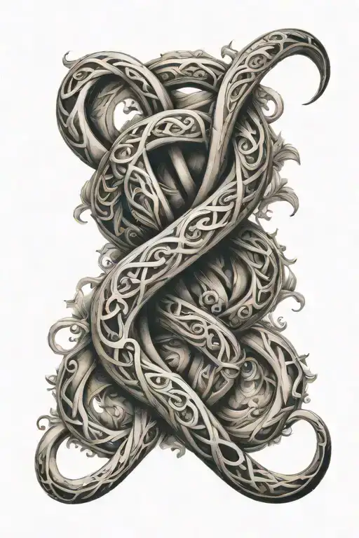 infinity symbol tattoo design idea