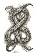 infinity symbol tattoo design idea