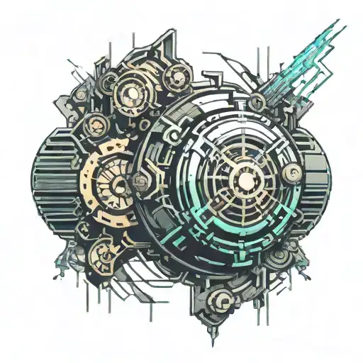 Time bomb with 55 seconds left tattoo design idea