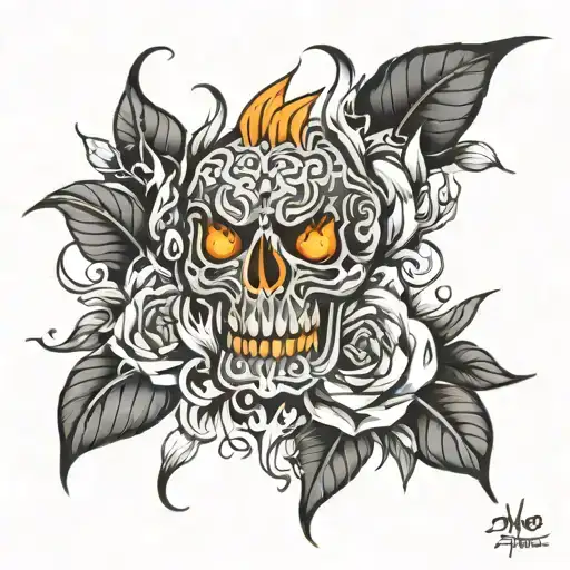 Even through the darkest days This fire burns, always tattoo design idea