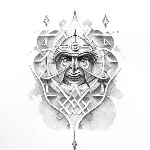 notre dame fighting Irish  tattoo design idea