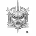 notre dame fighting Irish  tattoo design idea