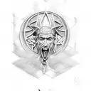 notre dame fighting Irish  tattoo design idea