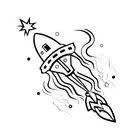 Rocket League Octain car with Olive branch boost tattoo design idea