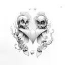 S&m with a heart tattoo design idea