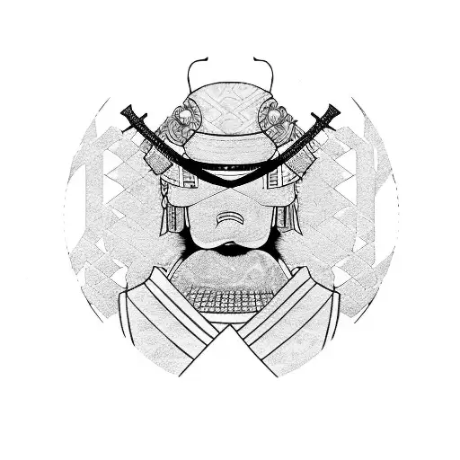 kimono samurai tattoo design idea