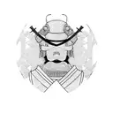 kimono samurai tattoo design idea