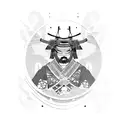 kimono samurai tattoo design idea