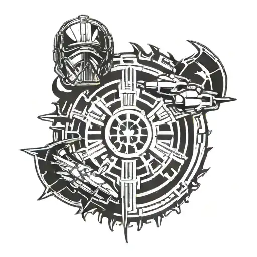 Star wars imperial logo tattoo design idea