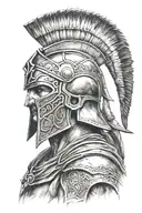 spartan warrior tattoo design idea