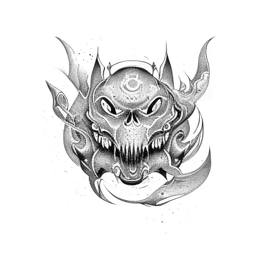 happy abyss tattoo design idea
