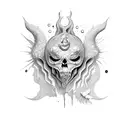 happy abyss tattoo design idea