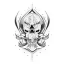 happy abyss tattoo design idea